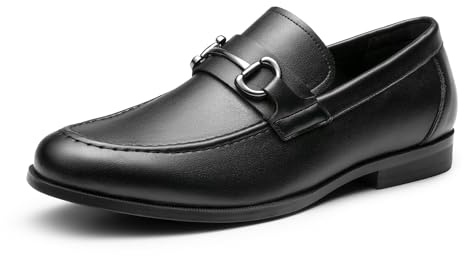 Bruno Marc Men's Dress Loafers Slip-on Formal Shoes,Black,9.5