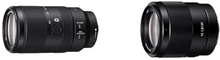 Sony E 70-350mm f/4.5-6.3 G OSS | APS-C, Super-Telezoom-Objektiv (SEL70350G) & SEL-35F18F Weitwinkel-Objektiv