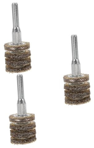 BomDog Roue de Polissage, 3 Pièces Antirouille Pour Brosse Métallique Pour Roue Métallique, Petite Brosse Métallique Pour Forets de Meuleuse