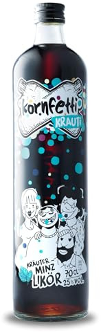 KRAUTI Kräuterlikör 700ml | 27 natürliche Kräuter + Kornfetti Schnaps Kräuterschnaps 25% vol.