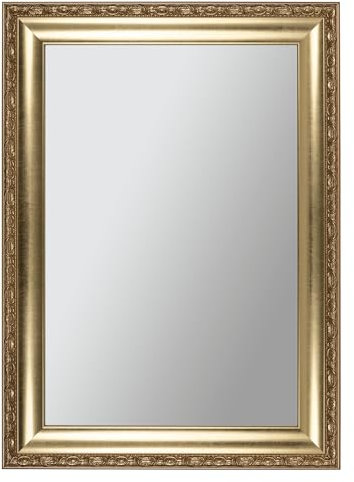 CLAMARO 'FRANZ' Antik Wandspiegel 65x90 cm mit Rahmen | Gold Antik | Shabby Chic Vintage Barock Spiegel mit Holzrahmen | Barockspiegel inkl. Metall Aufhänger und Montagematerial