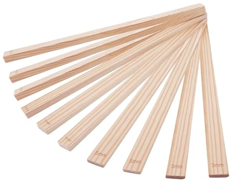 Milageto Strisce di misurazione Guide per mattarello in Legno Rullo per da Pranzo Distanziatori per mattarello Bastoncini Guida per Bastoncini di, Style a
