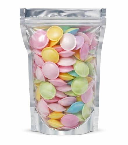 GRO VITS - Flying Saucers Sweets 100g – Retro Assorted Pick and Mix Candy – Classic UFO Sherbet Sweets for Parties, Gifts, Sharing, Party Bags and Treats – Fun Colourful Retro Sweet Selection