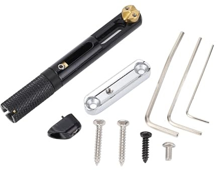 Headless Guitar Bridge Metal Single Set Saddle 5 6 7 Saiten, 7 8 E-Gitarren, Moderne Stilvolle Ästhetik, Schnelle Saitenwechsel, für Headless Gitarren, Akustische Folk-Gitarren