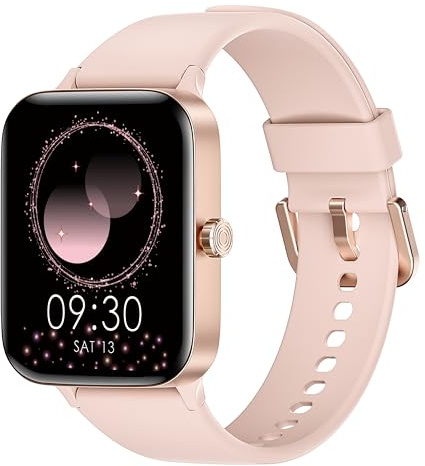 KIUVKAS Smartwatch Damen Herren, 1.95 Zoll-Touchscreen Smart Watch mit Telefonfunktion 140+ Sportmodus Sportuhr, Wasserdichter Fitness Tracker mit Schlafüberwachung Herzfrequenz für Android iOS