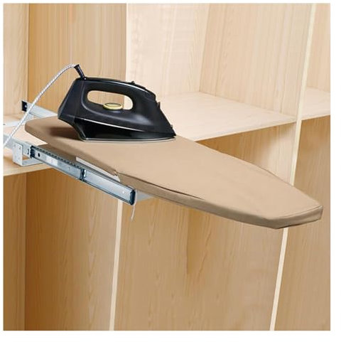Planche à repasser rétractable – Design escamotable pour économiser de l'espace – Installation facile – Se range dans un placard – Parfaite pour les petits espaces – Couleur 2