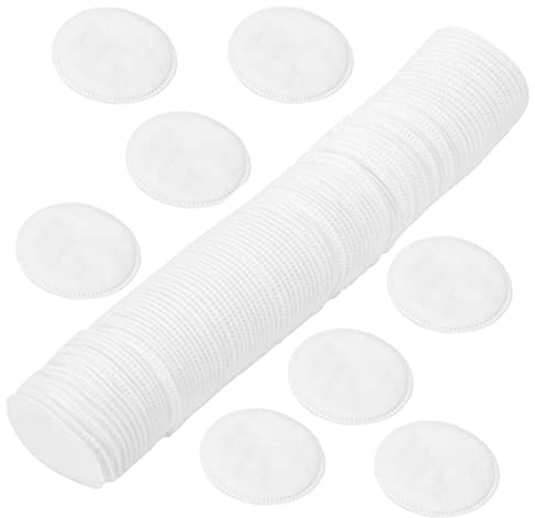 Homoyoyo Praktische Make Up Pads 100 Stück Runde Dicke Wattepads aus Vlies Hautfreundlich Chemiefrei Tägliche Gesichtsreinigung Abschminken Kompakte Kosmetikpads