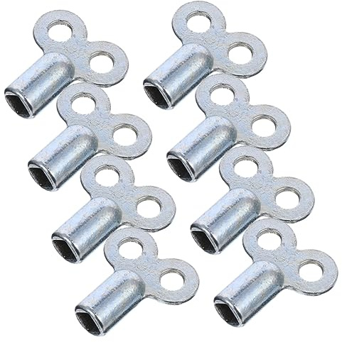 HAMPPLIES 8 piezas Llaves para Purga de Radiador de Válvulas de Radiador de Resistente Compatibles y Duraderas para Ventilación y Reducción de Ruido Calefacción