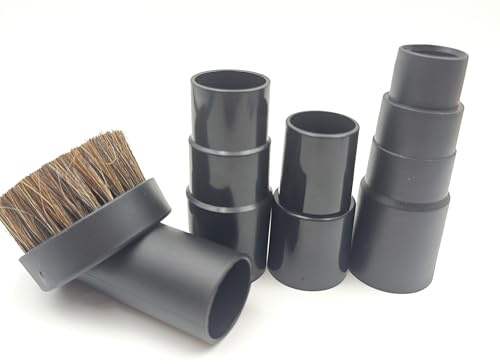 Plastic Hose Connector Reducer Attachments Fits Universal Shop Vac Adapter Vacuum Cleaner，1-1/2 inch to 1-3/8 to 1-1/4, 1 inch to 1-1/8 inch to 1-3/8 to 1-5/8 inch(4PCS)