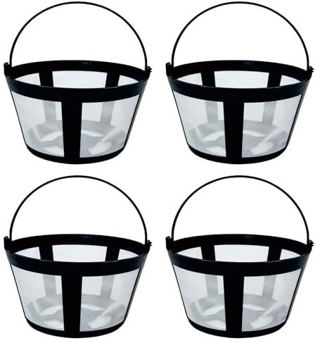 ZAYIUKI Lot de 4 filtres à café réutilisables en nylon pour cafetière et infusion