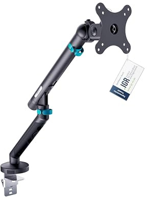 Digitus Supporto Per Monitor A Design Singolo, 35, 10 Kg (digitus Single Design Monitorhalterung, 35, 10 Kg Mechanische Feder, Vesa: 75x75, 100x100,