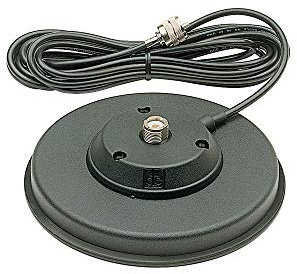 Midland - Support Magnétique 120/PL pour Antenne CB, Couverture Caoutchouc Anti Rayure, Connecteur PL Diamètre 12cm Compatible avec M-Mini Alan 42 DS CB GO USB Alan 42 DS Lithium, Accessoires Radio