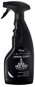 Hagerty Crystal Clean detergente spray per cristallo 500 ml I detergente efficace per lamapadari I detergente spray per la cura e la pulizia facile di lampadari di cristallo e metallo