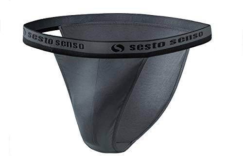 sesto senso Slip Tanga Coton Homme 1 Pack Sexy Culotte sous-vêtement XL Graphit