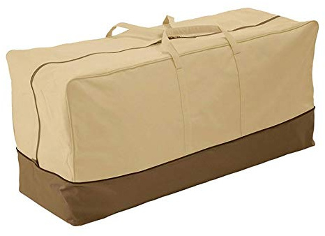 Schutzhülle für Gartenauflagen Dicke Tragetasche mit Griffen 152x71x51 cm Groß 600D Gartenpolster Auflagen Aufbewahrung Tasche