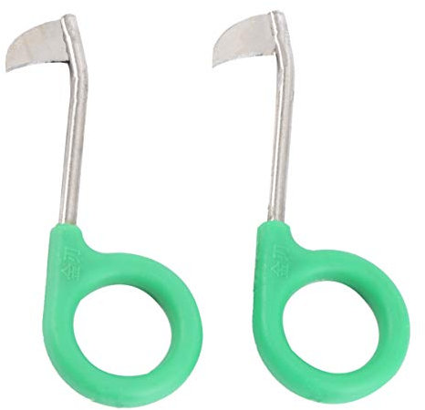 Cabilock Baumschneider 2 Stücke Garten Sense Finger Ring Form Ast Gartensense Garten Handsichel Erntesichel Blumen Mini Garten für Blumen Pflanze Baum Blumenschere