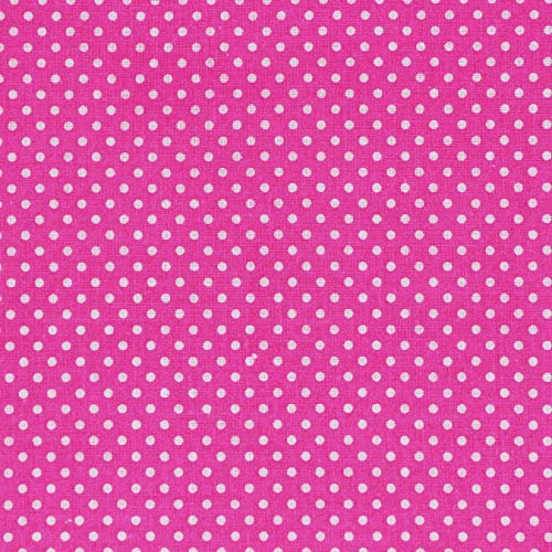 aufodara Baumwollstoff Meterware 150 cm breit Stoff Punkte Mustern, Reiner Baumwolle Stoffe zum Nähen Quilten Dekostoff Patchwork DIY Basteln Handwerken (150 x 150 cm, Pink)