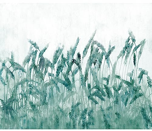 murando - Fototapete Vlies grüne Wiese Gräser, 350x256 cm, Schlafzimmer | Full HD Druck, 3D-Effekt, lichtbeständige Farben, ideal fürs Wohn- oder Schlafzimmer, schnelle Montage, lichtbeständig, edel