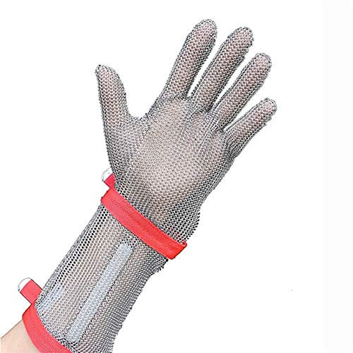 WXYZ schnittschutzhandschuhe Verlängerte Edelstahl-geschnittene Handschuhe, Level 5 Schutzsicherheitshandschuhe, verwendet in den Küchengärten, s m l (Size : Small)