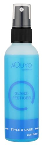 Style & Care Glanzfestiger zum Fönen (100ml) | Haarfestiger zum formen und stylen der Haare | Sprühfestiger gibt Glanz und Halt | Haar Spray ohne Silikone & Parabene
