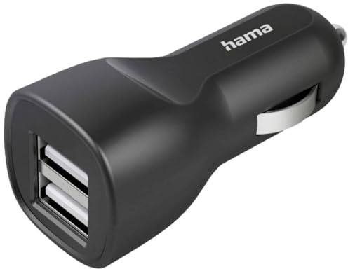 Hama 00201636 Ladegerät für Mobile Geräte Smartphone schwarz Zigarettenanzünder Auto