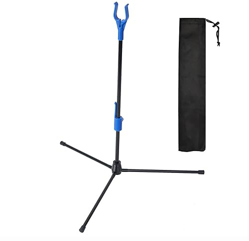 Bogenschießen Bogenständer Recurve Bogen Compound Bogen Ständer Rack Halter Beine 48 cm Höhe Blau