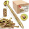 Lun Fix Viti a testa svasata per truciolato, 6,0 x 120 mm, 100 pezzi, TX30 (stella I), nervature per fresatura a testa svasata, zincate, viti Torx, viti per legno, viti universali, viti a testa