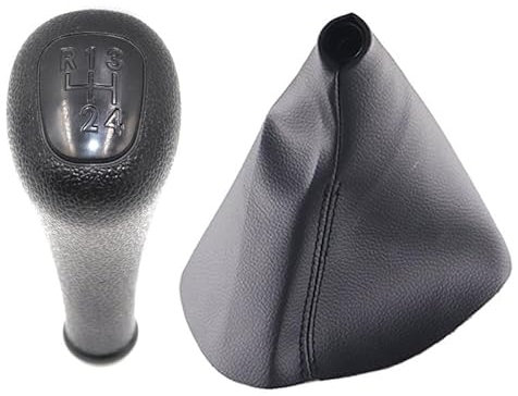 Auto Schaltknauf Für Benz CES Klasse W124 S124 W126 E190 W190 W201 W202 W123 W140 W463 Schaltknauf Hebel Stick Gamasche Boot Abdeckung Car Schaltknauf Knauf (Farbe : 4 Speed Set)