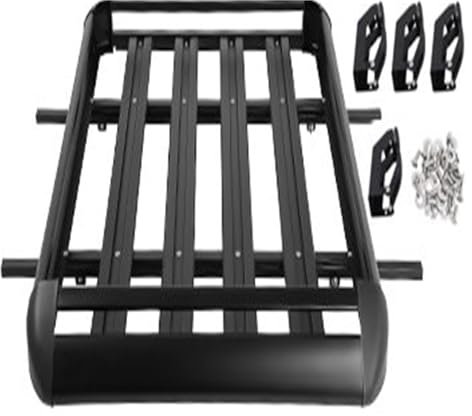 Bagages Galerie Toit Tamiya – Tente Chargement Bagages 100KG Barres Transversales Porte-Ski Porte-vélo Remorque À Billes Camping-Car Charge Universelle sur Le Toit Voiture Galerie Toit