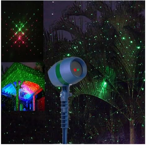 MEIVIYA Proiettore Natalizio per Esterni, Decorazione for Feste Lampada da Prato Natalizia USB 1 pz Luce Decorazione for la casa Lampada da Esterno Portatile Faretto a Colori Creativo