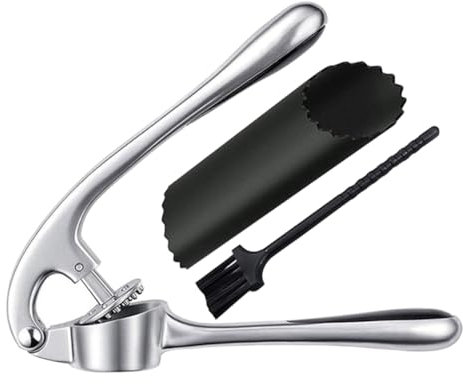 Alipis Spremiaglio in Acciaio Per Cucina Trita Aglio Manuale Portatile Utensile Da Cucina Per Schiacciare Aglio e Radice Facile Da Pulire e Resistente