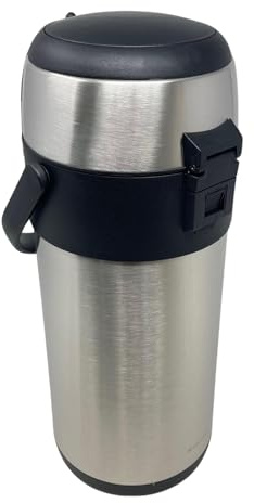 Sucasa 3L Stainless Steel Airpot Flask with Push Button Dispenser