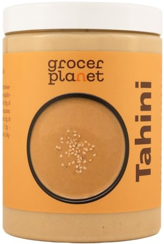 Grocer Planet - Tahini (1Kg) | Semillas de Sésamo Tostadas y Prensadas | Natural | Sin OGM | Apto para Veganos | Ideal para Humus