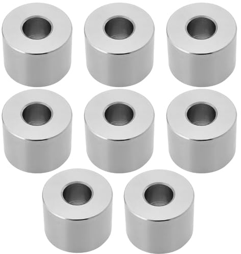 OTOTEC 8 Piezas de Manga Espaciadora de Acero Inoxidable 304 M8 Junta de Buje Sin Rosca IDxOD 8,2 X 20 Mm de Altura 15 Mm para Equipos de Energía Mecánica Dispositivos de Metal