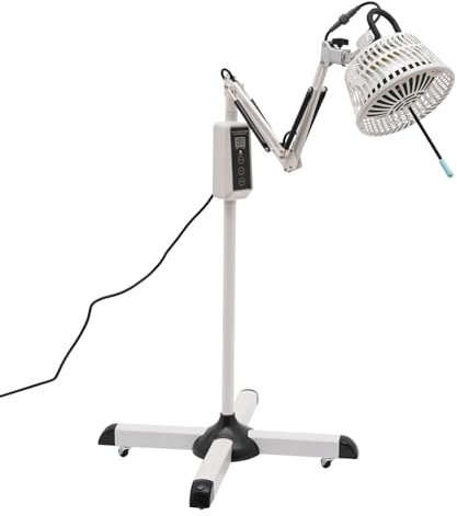 MINRS Infrarotlampe Rotlichtlampe Wärmelampe Infrarotlichtlampe 300 Watt Höhenverstellbare Rotlichttherapiegerät Rotlicht Strahler mit Timer zur Schmerzlinderung und Muskelentspannung