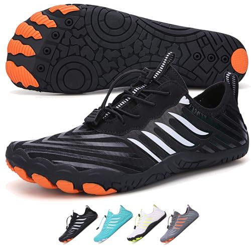 Water Shoes Men,Hike Barefoot Shoes Womens,Pro Barefoot Shoe with Wide Toe Box,Waterproof Trail Running Healthy & Non-Slip Athletic Barefoot Footwear Swim Shoe Women
