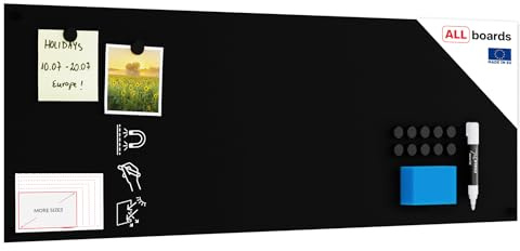 ALLboards Rahmenloses SLIMboard - Kreideoberfläche - 90x30 cm + GRATIS
