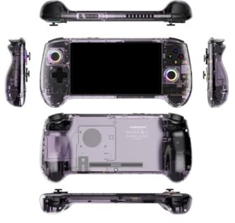 Meiurlex RG557 - Consola de juegos portátil retro, Android 14, pantalla AMOLED de 5,48 pulgadas, consola de videojuegos para adultos, batería de 5500 mAh e iluminación RGB (no juegos)