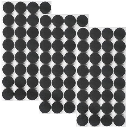 Leucasa 96 Stück Filzgleiter Selbstklebend 20mm Filzgleiter für Stühle Möbelgleiter 5mm Dicke für Möbelfüße, Stuhlbeine, zum Schutz von Hartholzböden