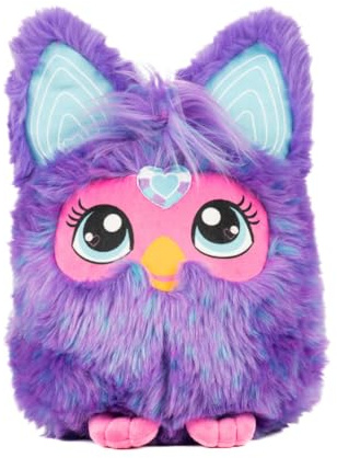 Furby Purple Plush Cuddle Pillow, Super Soft & Cozy, (Officially Licensed Product) by Franco Collectibles