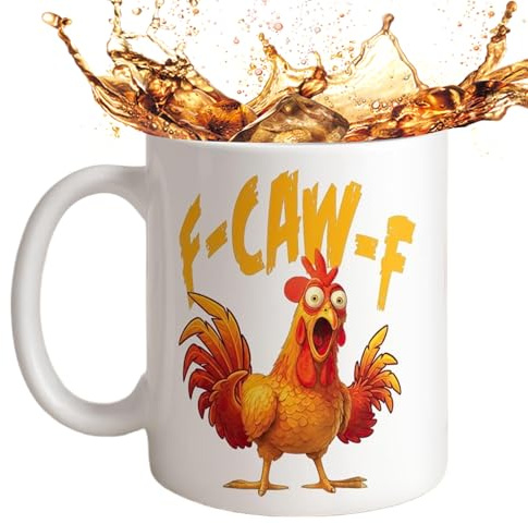 Duroecsain Divertidas Tazas De Café | Taza De Cerámica Con Diseño De Gallo De Dibujos Animados - Tazas De Cerámica De 350ML Con Lindos Animales,Para Mujeres Hombres Jóvenes Amigos Dama Fiesta De