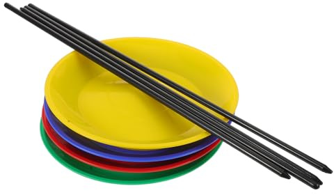 JOINPAYA Piatto Che Gira Per Ragazza Set Di Piatti Da Giocoleria Con Bastoncini in Plastica Attrezzi Da Circo Rotanti Per Giochi Di Società e Allenamento Delle Abilità