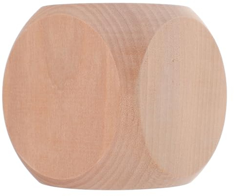 FIXOSHEE Dadi in Legno Vuoti per DIY Creativi e Giochi da Tavolo Facce Resistenti per Feste e Attività Artistiche Cubi Personalizzabili per Lavoretti e Party Adulto