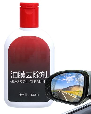 Tyinerc Detergente per Film Oleoso Parabrezza | Trattamento Idrorepellente Per Auto,Agente Pulente Per Il Parabrezza Dei Veicoli - Per Il Restauro Di Vetri Di Roulotte Suv E Porte Doccia