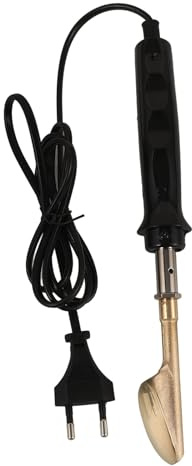 AKOOSY Mini Ferro da Stiro Elettrico per Pelle Artigianale Compatta | Struttura in Plastica e Metallo, per Pellami e Lavorazioni Auto, Uso Professionale