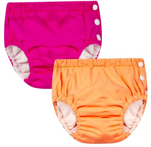 Pannolini da Nuoto 2 Pezzi Pannolini da Nuoto Riutilizzabili Traspiranti per Bambini Unisex Pantaloni da per Bambini Impermeabili per Lezioni di Taglia 90
