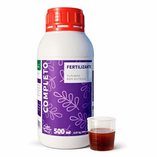 Fertilizante Líquido Universal Completo NPK 4-5-5 + Micronutrientes Quelatados (EDTA) y Aminoácidos | Plantas y Árboles | Interior/Exterior | 500ml BC FERTILIS
