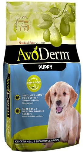 Avoderm Natural Puppy Dry & Wet Dog Food, DHA for Brain & Eye Development, Chicken & Brown Rice Formula