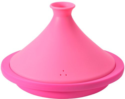 Silicon tagine pentola 20 centimetri magenta rosa con ricette (Giappone import / Il pacchetto e il manuale sono scritte in giapponese)