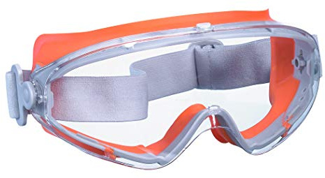 KWB 49376500 - Gafas de visibilidad completa sb completa visibilidad gafas de seguridad, la versión profesional con claridad, anti-niebla lentes de policarbonato, se puede llevar sobre las gafas, grado óptico 1